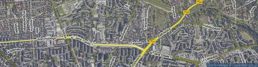 Zdjęcie satelitarne Wylot ul.